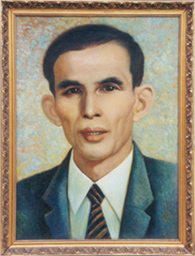 海洋之神590官网入口股份首创人温北英油画像